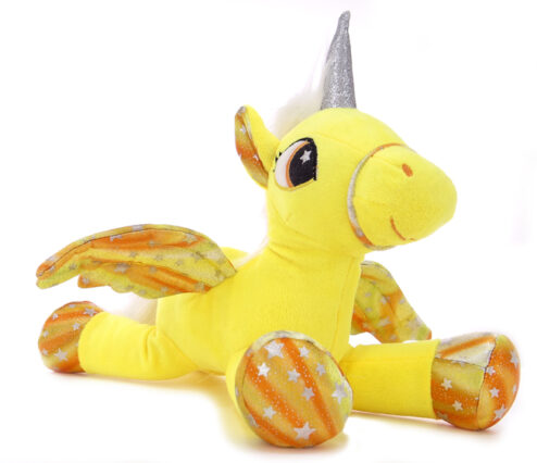 Unicornio De Peluche Con Alas 34 Cm Olis Place Peluches