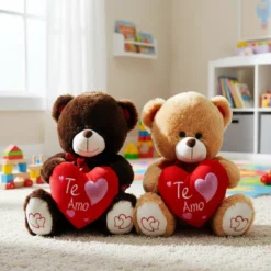 Oso De Peluche Con Corazon 50 cm sentado