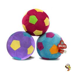 Pelota de peluche chica super colorida