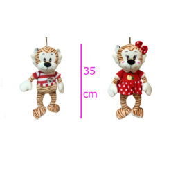 Tigre nene y nena con ropa