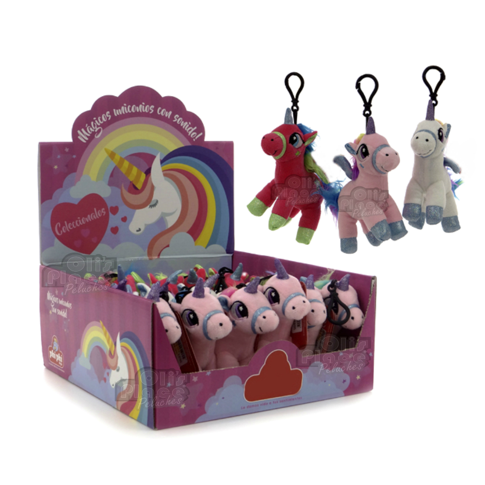 Llavero de peluche - Unicornio