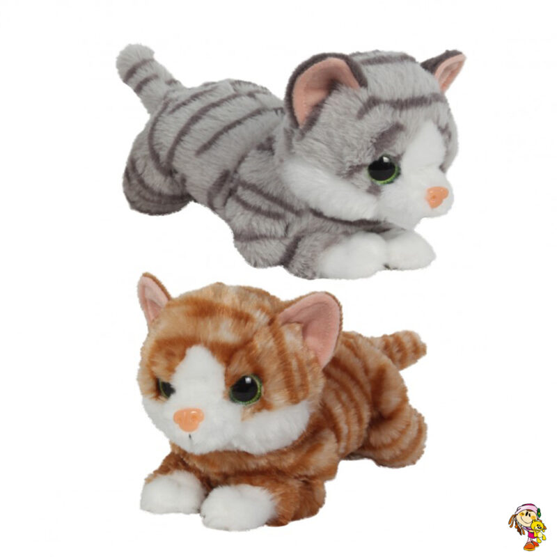 Peluche Chaton Blanc Uni-Toys – 13 Cm – Debout – Remplissage Recyclé – Dès La Naissance – Cadeau Et Déco