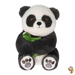 Oso Panda De Peluche con Bambú Ojos Tiernos 25 cm