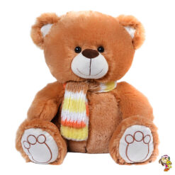Oso de Peluche con Bufanda unico color 38 cm