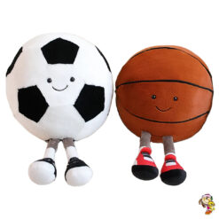 Pelota de peluche basquet o futbol  30 cm importado
