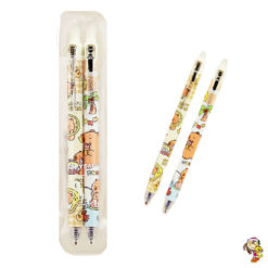Lapicera boligrafo con borratinta capibara set x 2