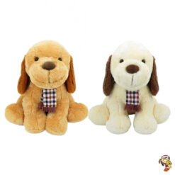 Perro de peluche grande sentado 60 cm