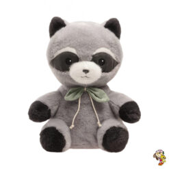 Mapache de peluche con moño 30 cm