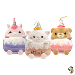 Gato Oso Unicornio de peluche Cumpleaños 31 cm