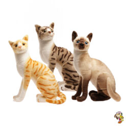 Gato De Peluche Siamés Atigrado 38 cm