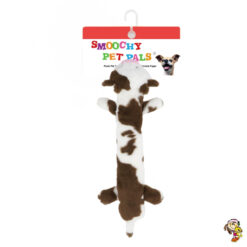 Vaca de peluche para mascotas con chifle 55 cm