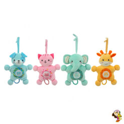 Cunero de peluche colorido animales 25cm