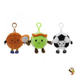 Llavero Pelota de Peluche futbol basketball tenis 8 cm