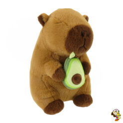 Capibara de peluche carpincho con palta 22 cm