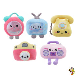 Artefactos de peluche soft smoochy pals teléfono cámara tv radio