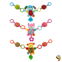 Barral Para Cochecito Sonajero Animalitos Con Mordillo 56 cm
