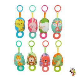 Sonajero de peluche con mordillo colgante 25 cm