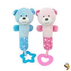 Sonajero Bastón De Peluche Con Mordillo 25 cm
