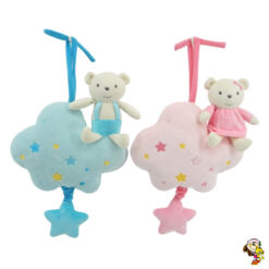 Cunero de peluche oso con nube 40 cm