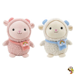Oveja de peluche con cartera 22 cm