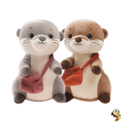 Nutria de Peluche con carterita suave 21 cm