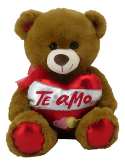 Oso de peluche con corazon 30 cm te amo