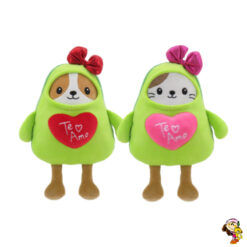 Palta de peluche con corazon y moño Te amo 25 cm