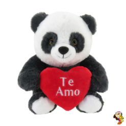 Oso panda de peluche con corazon te amo 30 cm
