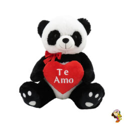 Oso panda de peluche con corazon te amo 35 cm