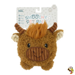 Toro de juguete para mascotas con chifle 18 cm