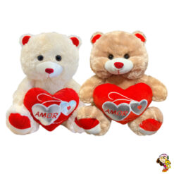 Oso de peluche con corazón 36 cm