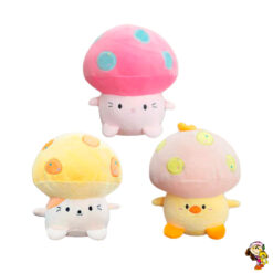 Hongo de peluche gato pollito soft 20 cm