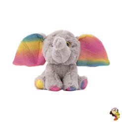 Elefante de peluche con ojos brillosos 25 cm