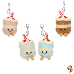 Llavero charm mini tortas 4 colores