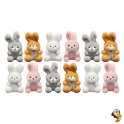 Llavero x12 conejo de peluche 12 cm