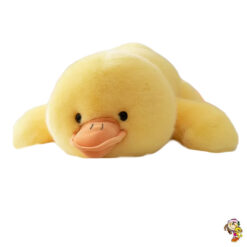 Pato ganso bebe acostado importado 30 cm largo