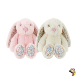 Conejo de peluche estampado de flores 27 cm