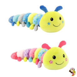 Gusano de peluche sonajero colorido nena nene 74 cm