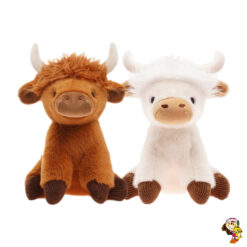 Bufalo de peluche Toro suave con pelo 26 cm