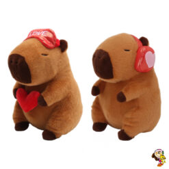 Capibara de peluche antifaz orejeras 32 cm