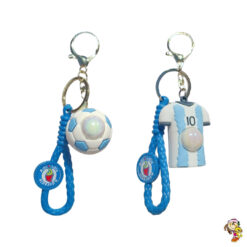 Llavero futbol Argentina camiseta o pelota con luz x12.