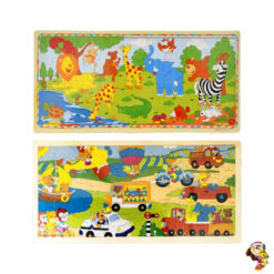 Rompecabeza de madera infantil didáctico 44 piezas