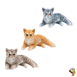 Gato Raza símil De Peluche acostado 28 cm