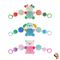 Barral Para Cochecito Sonajero Animalitos Con Mordillo 57cm