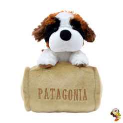 Perro san Bernardo sobre barril Patagonia 22 Cm