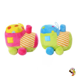 Tren Sonajero de peluche colorido 15 cm