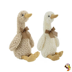 Ganso de peluche con moño pato 28 cm