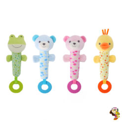 Sonajero De Peluche Bastón con mordillo Agarre 25 cm