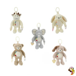 Sonajero De Peluche Colgante Con Mordillo Aro Animales 26 cm