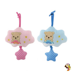Cunero de peluche Nube bordado oso 30 cm